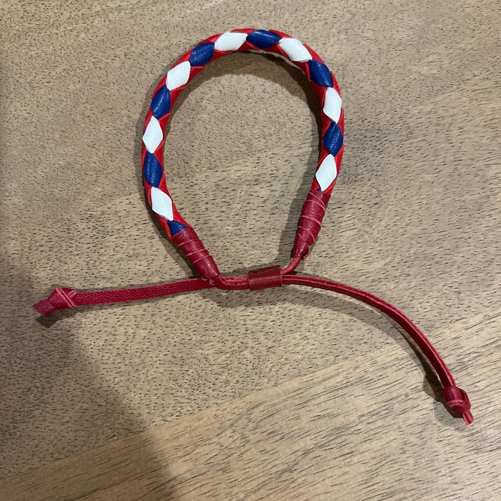 Braided leather bracelet brand new